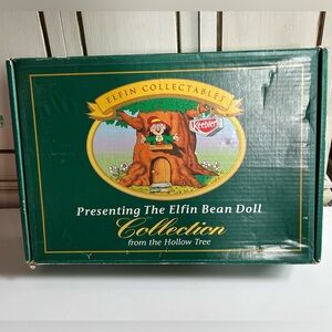 Vintage Elfin Bean Doll Collection Keebler Elves Stuffed Toy Plush Rare Cartoon